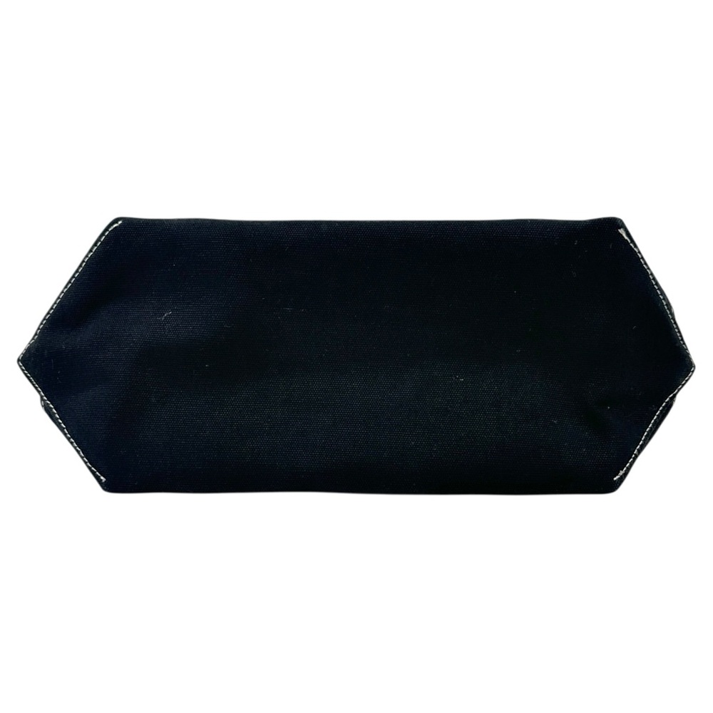 [sold] Sandy Liang x BAGGU Cream Black Canvas Small Shoulder Boat Tote Bag - Picture 8 of 11